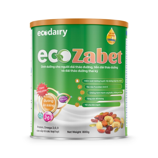 Sữa tiểu đường EcoZabet dành cho người tiểu đường