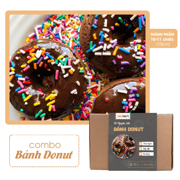 nguyên liệu làm bánh donut