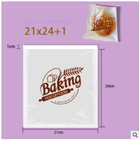 Túi đựng bánh Baking trắng 21*25 cm