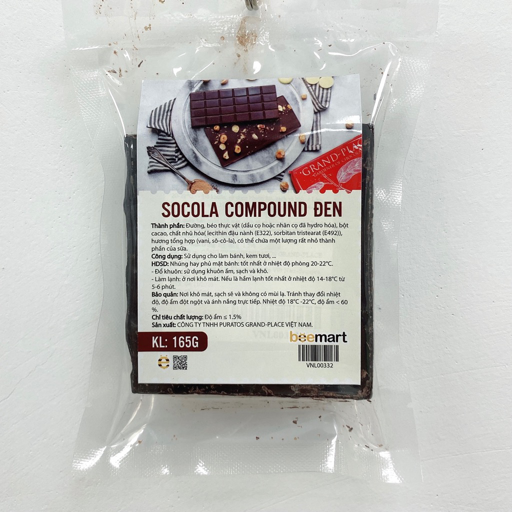 Socola compound đen 165gr