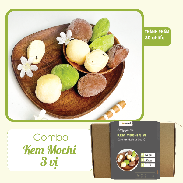 Combo Mochi kem 3 vị