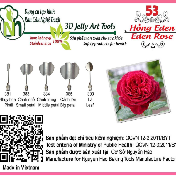 Bộ kim thạch số 53 (Hoa hồng Eden)