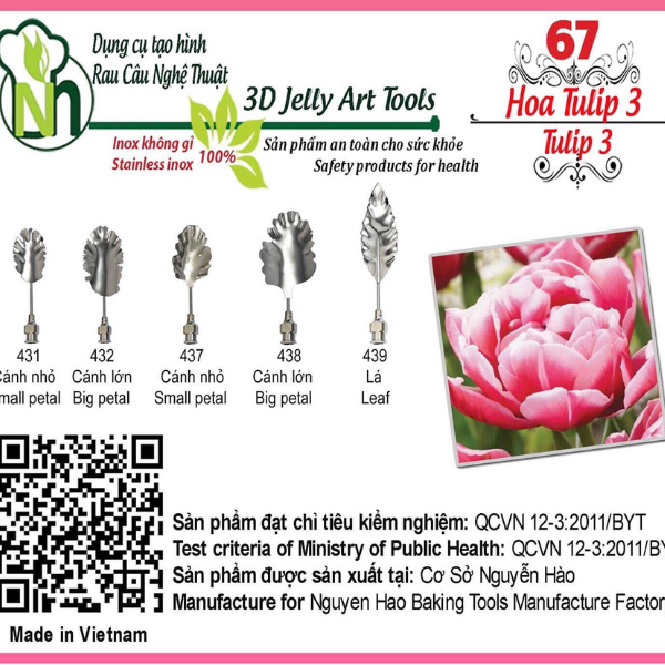 Bộ kim thạch số 67 (Hoa tulip)