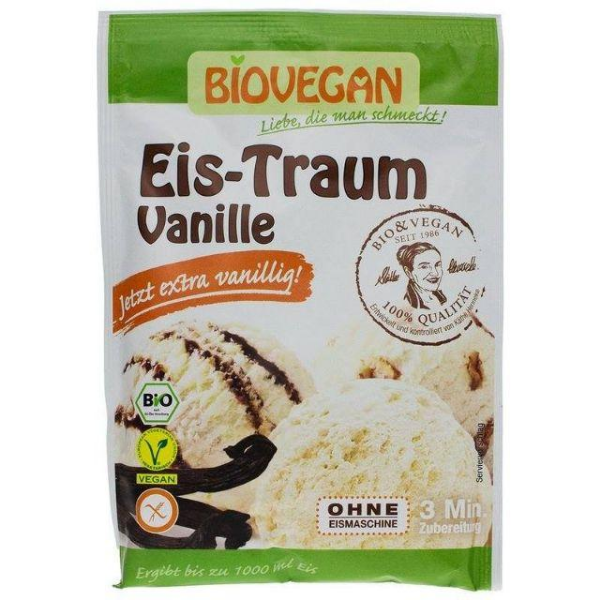 Bột làm kem hữu cơ vị vani Biovegan 77g
