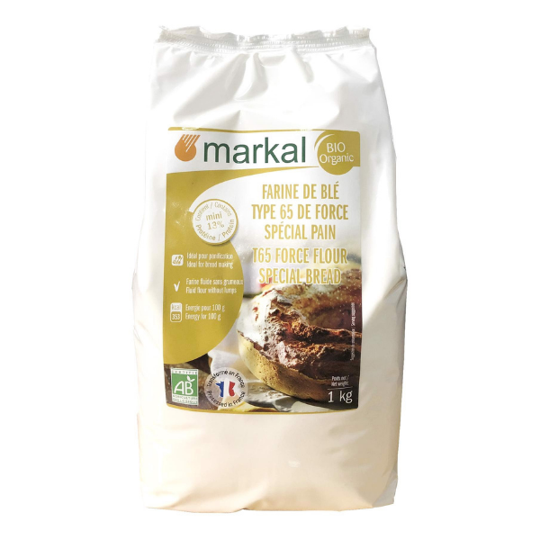 Bột mì hữu cơ T65 Markal 1kg (Protein >13%)