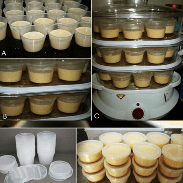 Khuôn bánh (cốc nhựa) Flan Caramen HPB83