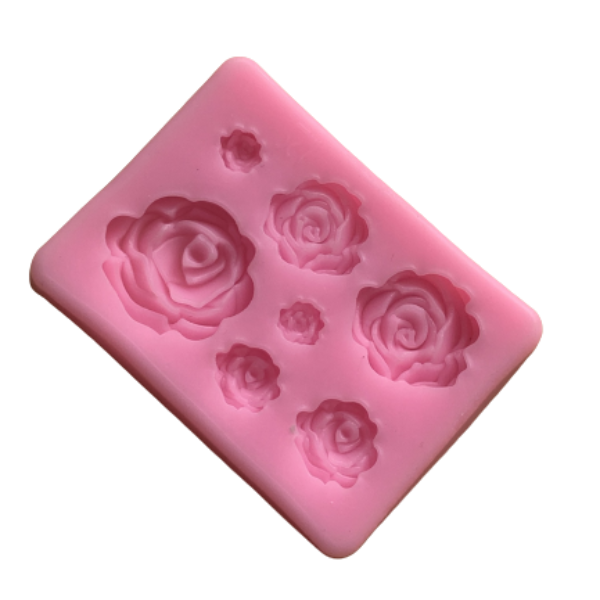 Khuôn silicone 4D tạo hình hoa hồng