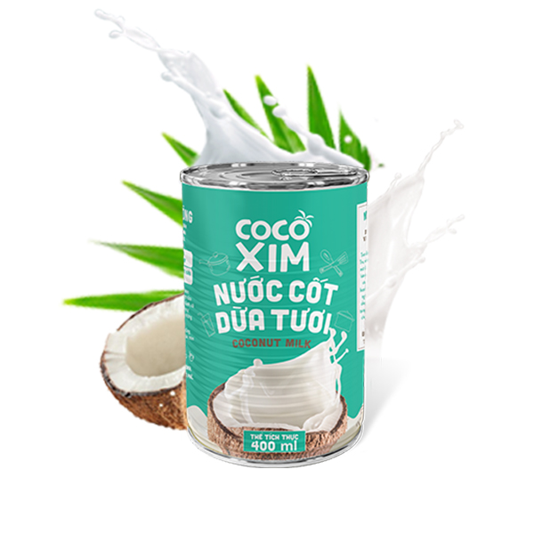 Nước cốt dừa Cocoxim xanh 400ml (ngọt)