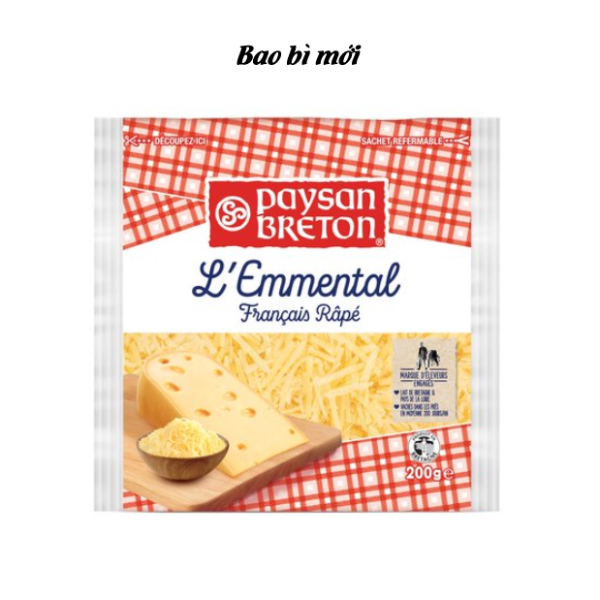 Phô mai Emmental sợi Paysan Breton 200gr