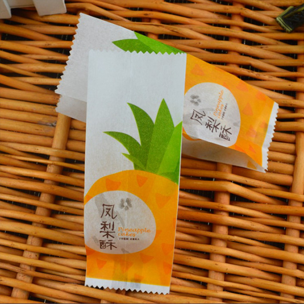 Túi đựng bánh dứa lụa hình trái dứa cam (50c)