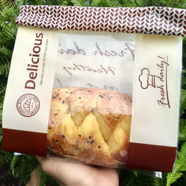 Túi đựng bánh mì Delicious size 20*29*10cm (10 chiếc)