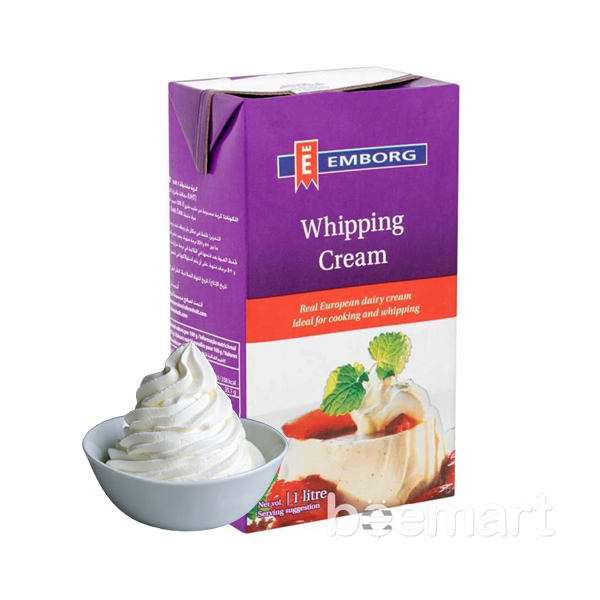 Whipping cream Emborg 35,1% hộp 1L