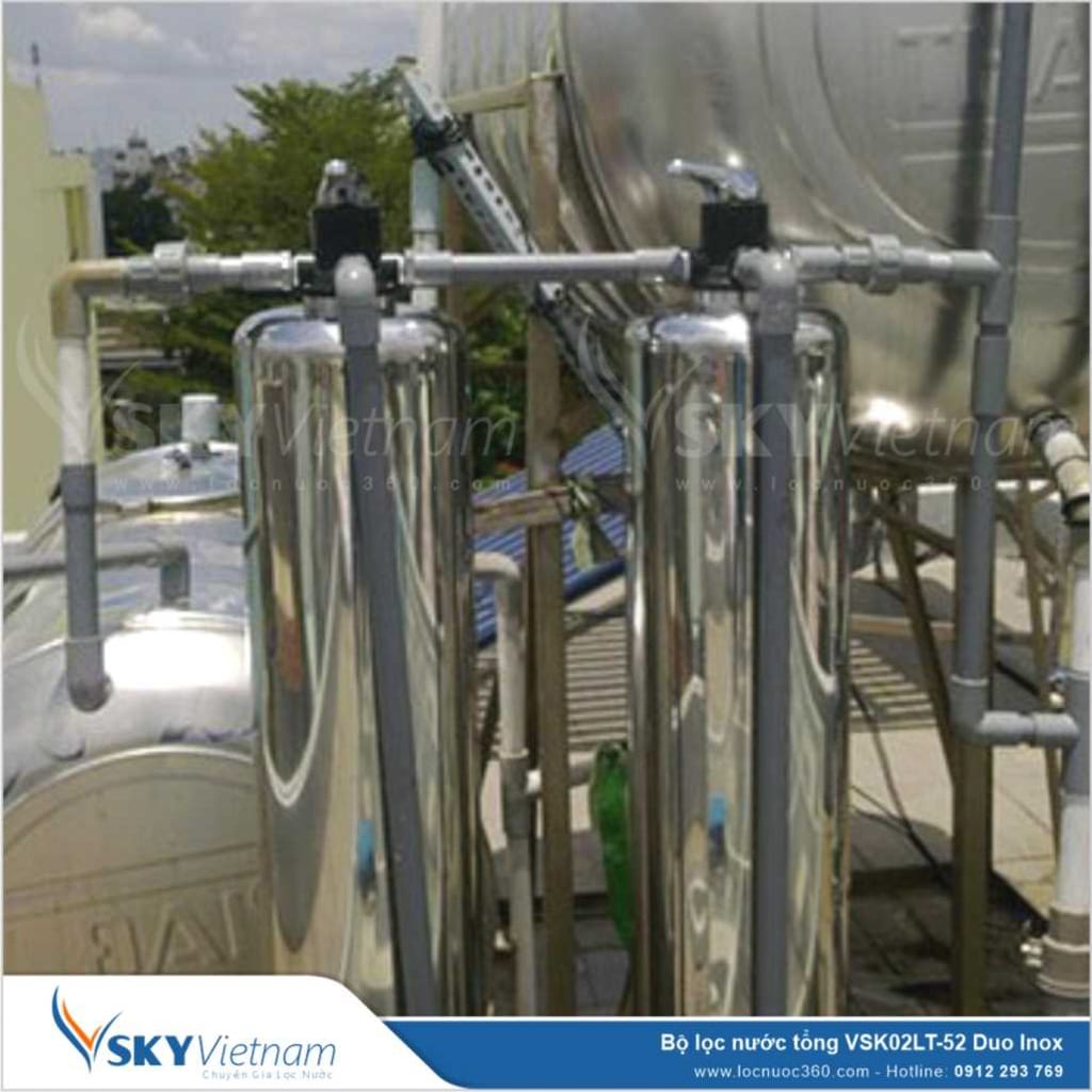 Bộ lọc nước tổng giá rẻ VSK02LT-52 Duo Inox
