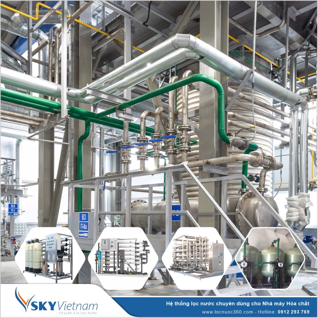 Hệ thống lọc nước tổng 10m3 sản xuất Hóa chất VSK10-LT