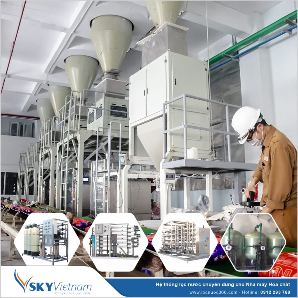 Hệ thống lọc nước tổng 7m3 sản xuất Hóa chất VSK07-LT