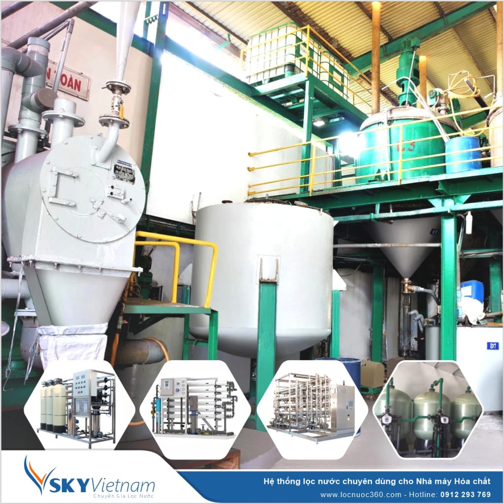 Hệ thống lọc nước tổng 5m3 sản xuất Hóa chất VSK05-LT