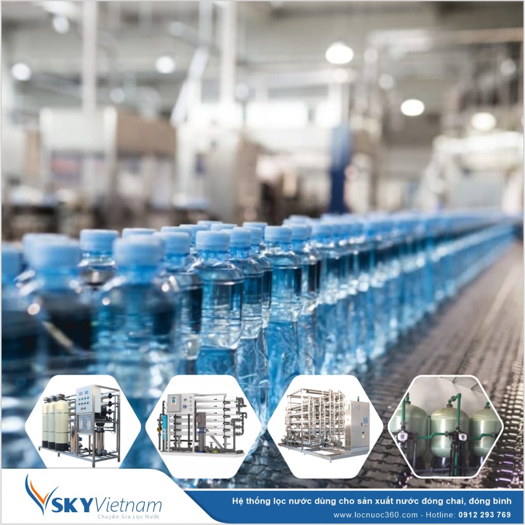 Hệ thống lọc thô 30m3 sản xuất Nước đóng bình