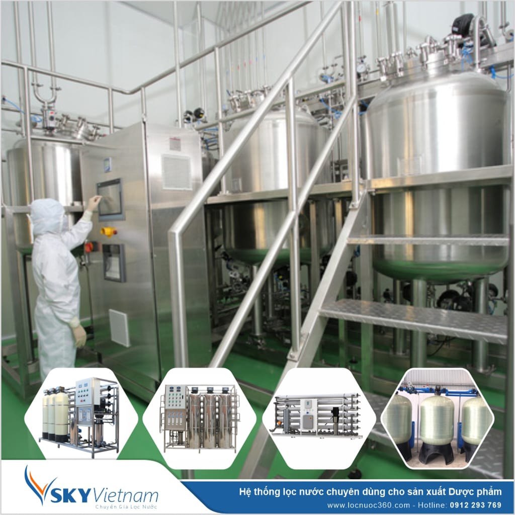 Hệ thống lọc nước tổng 7m3 cho Dược phẩm VSK7.0-LT