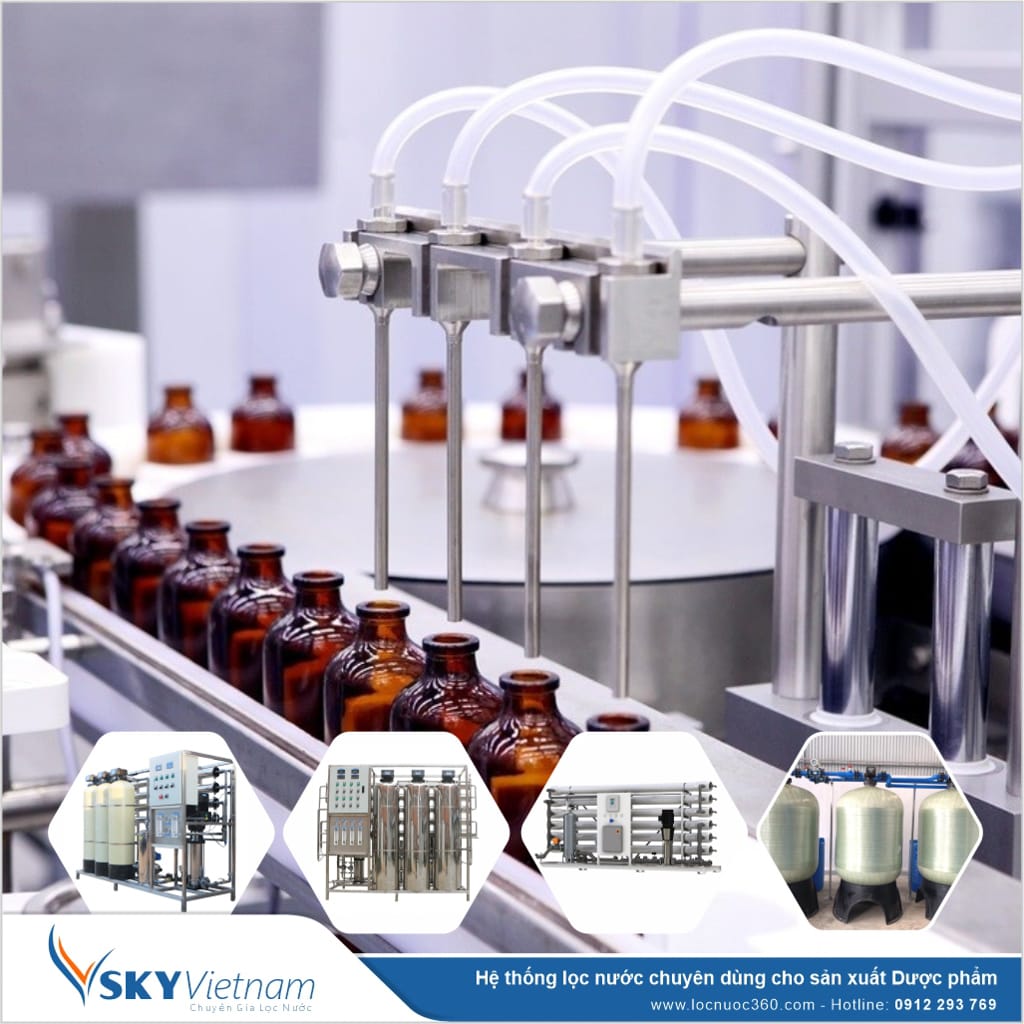 Hệ thống lọc nước tổng 4m3 cho Dược phẩm VSK4.0-LT