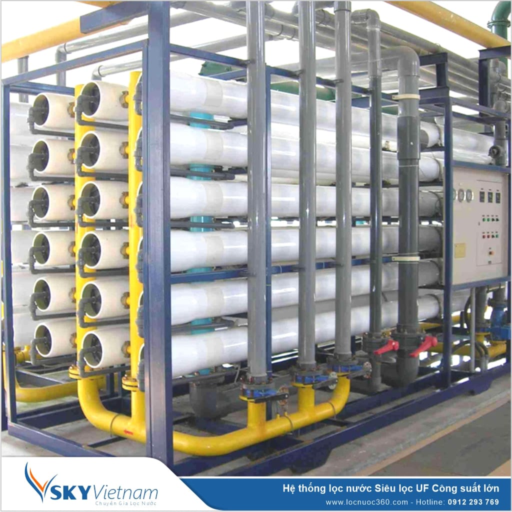Hệ thống lọc UF Công nghiệp Công suất lớn cho sản xuất nước Giải khát