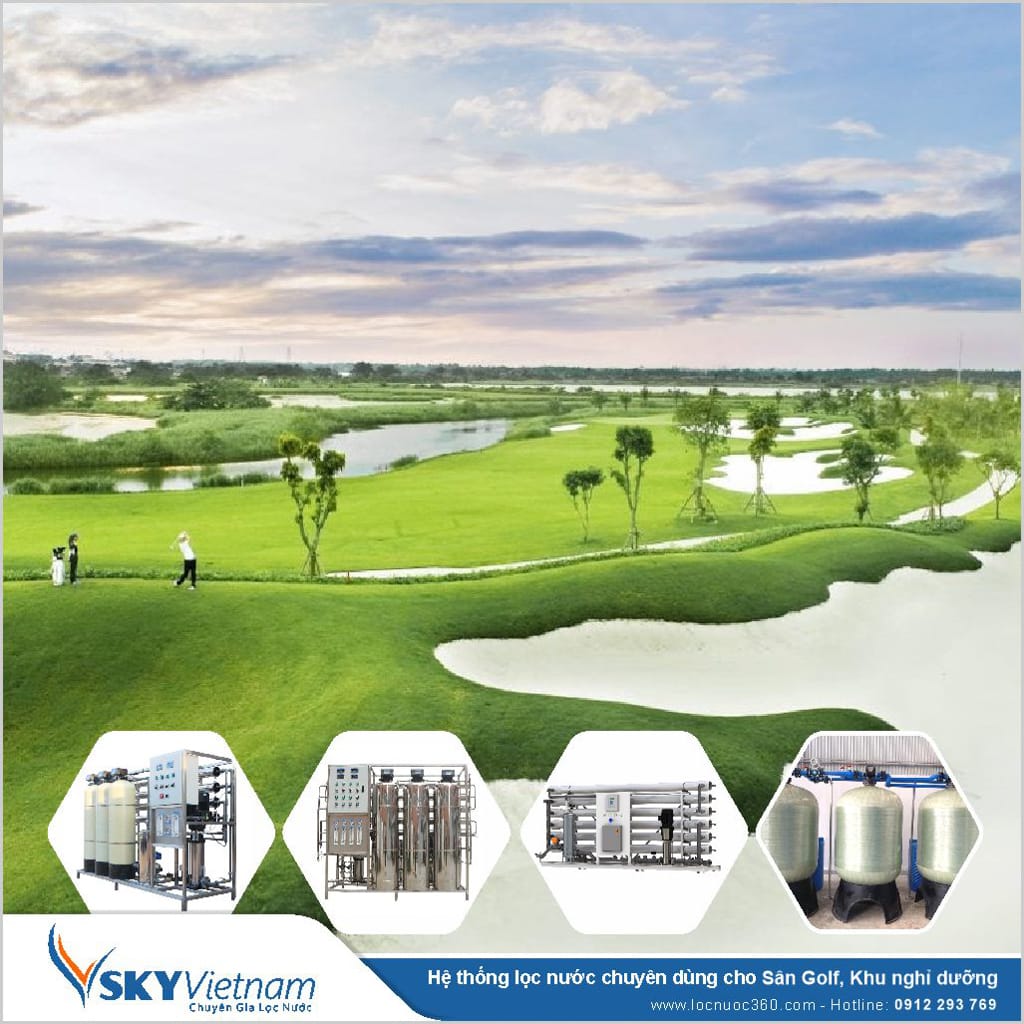 Hệ thống lọc tổng 15 m3 cho Sân Golf, Khu nghỉ dưỡng VSK15-LT