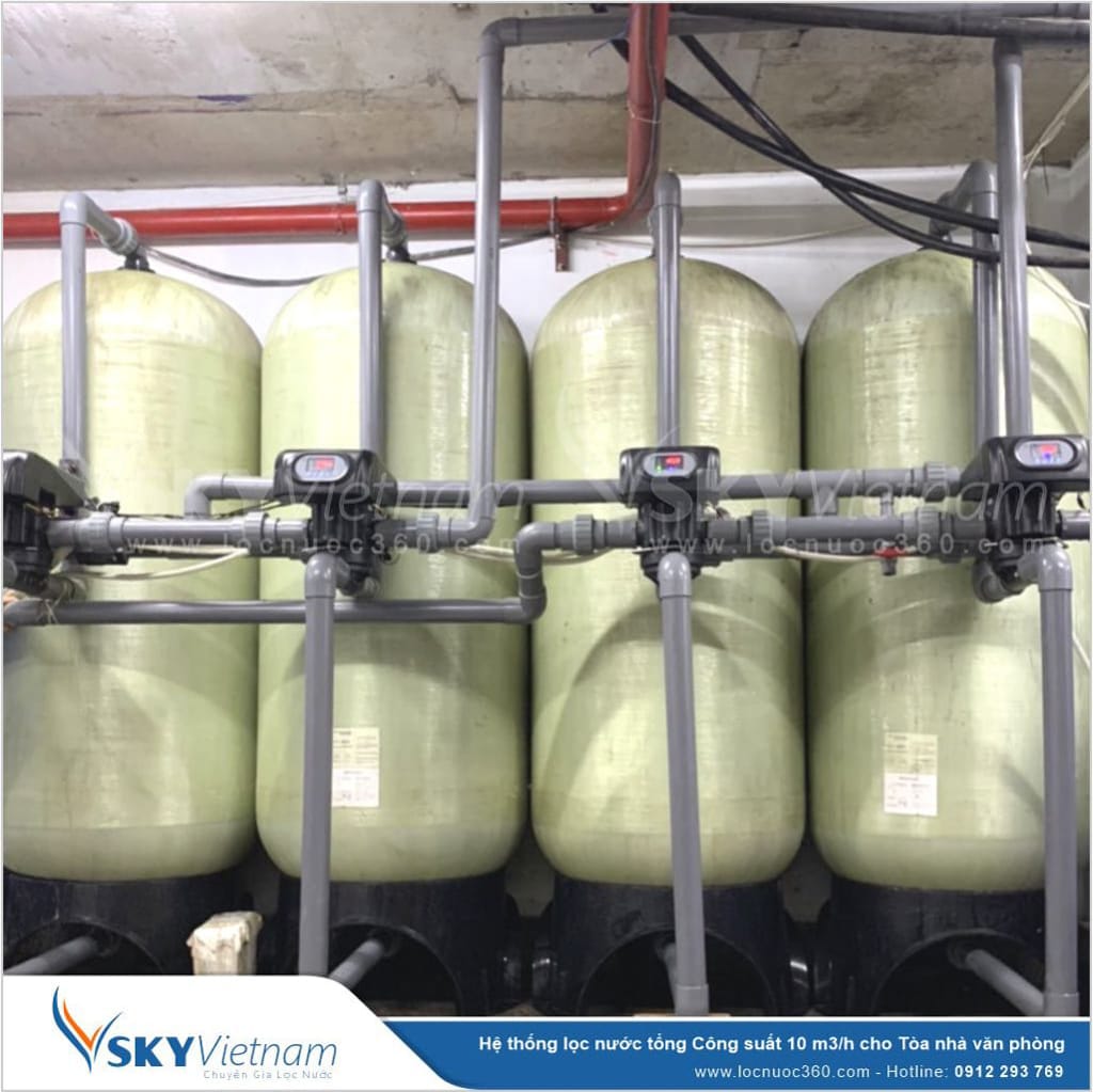 Hệ thống lọc nước tổng cho Bệnh viện VSKY 10m3 VSK10-LT