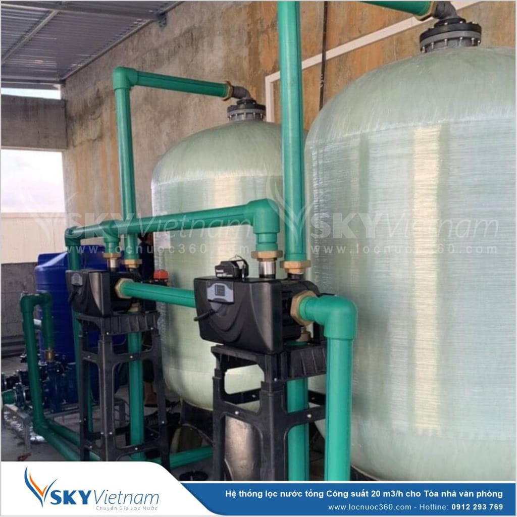 Hệ thống lọc thô 20m3 sản xuất nước Giải khát VSK20-LT