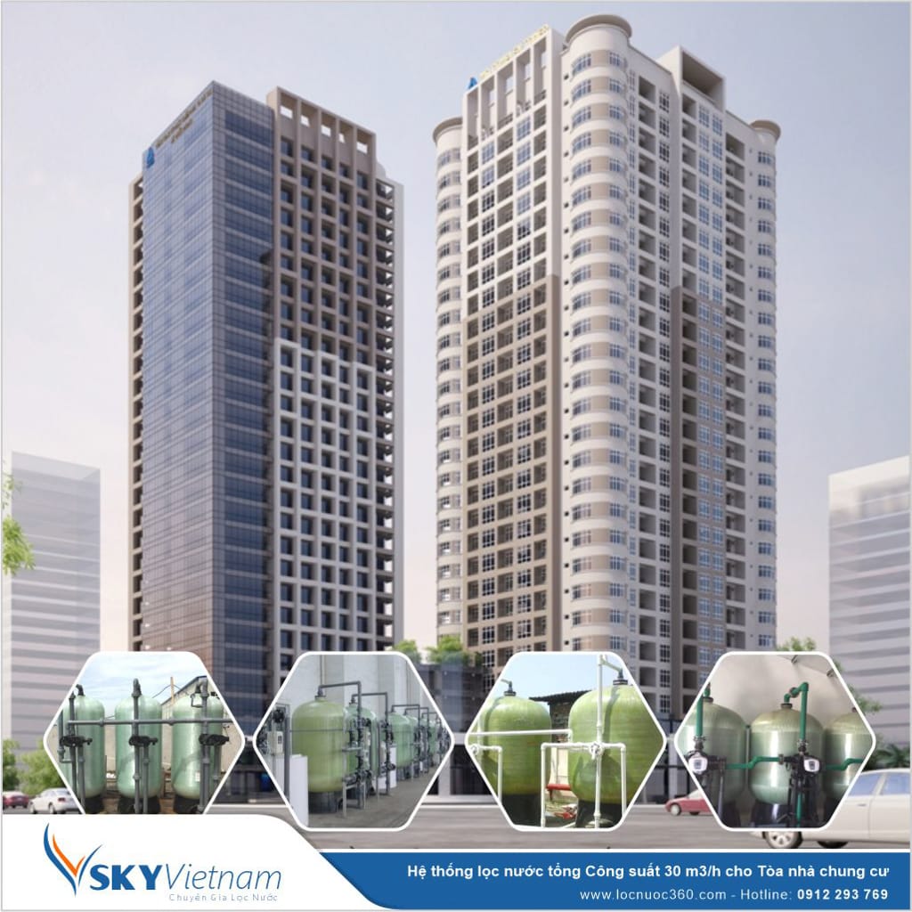 Hệ thống lọc tổng VSKY 30 m3 cho Tòa nhà chung cư VSK30-LT