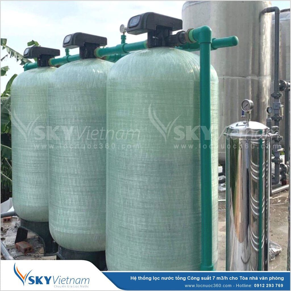 Hệ thống lọc nước tổng 7m3 sản xuất Dệt Nhuộm VSK7.0-LT
