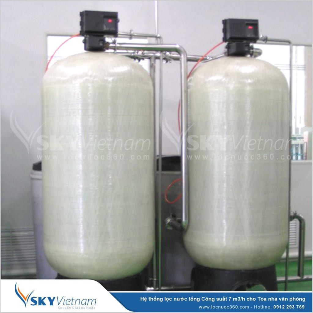 Hệ thống lọc nước tổng 7m3 sản xuất Mỹ phẩm VSK07-LT