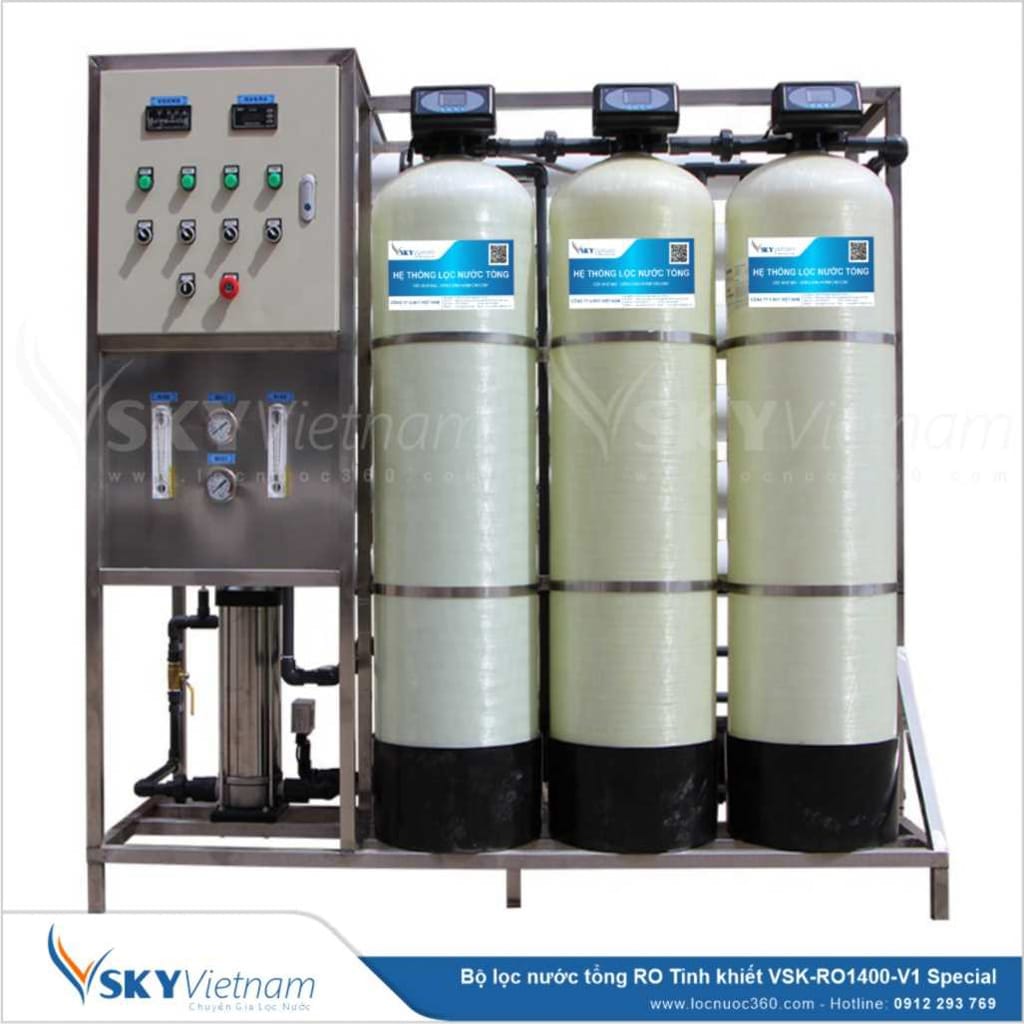 Máy lọc nước RO Tinh khiết 1400lit cho Nhà máy Thực phẩm VSK-RO1400