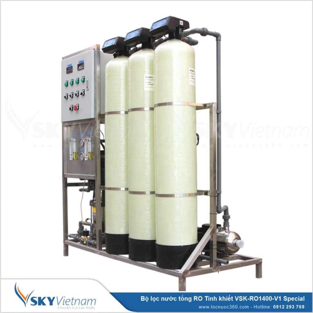 Máy lọc nước RO Tinh khiết 1400lit cho sản xuất nước Giải khát KN1400
