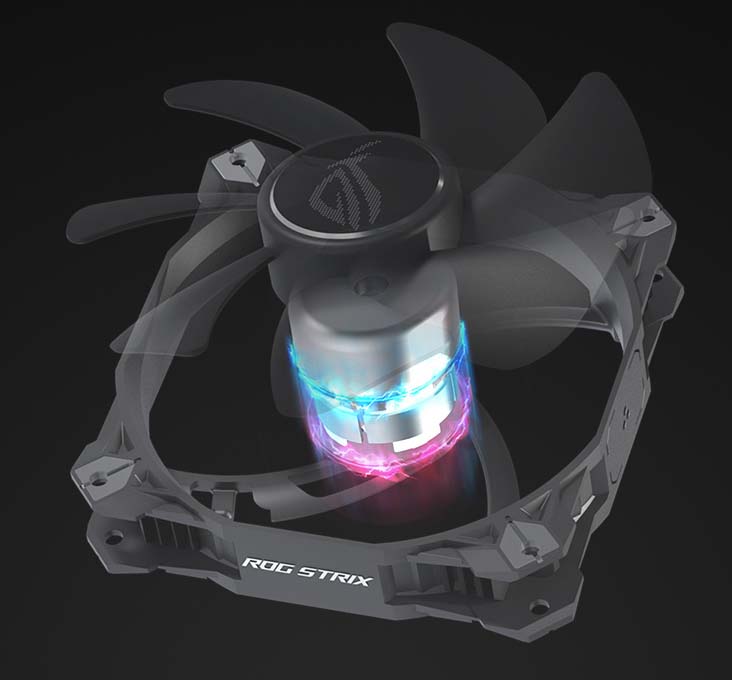 X120 Fans Rack Fan Case Asus ROG Strix XF120 120mm XF120A1