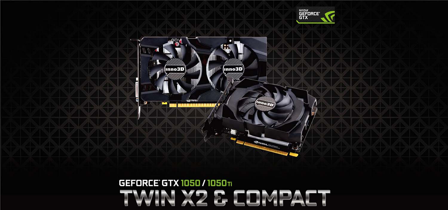 VGA INNO3D GeForce GTX 1050 Ti X2 4GB GDDR5 N105K-2DDV-M5CM | Memoryzone - Professional in memory