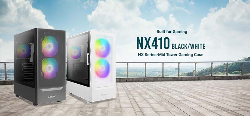 Case Máy Tính Antec NX410 White ( Đã Bao Gồm 3 Fan Led ) 1 nx410 01