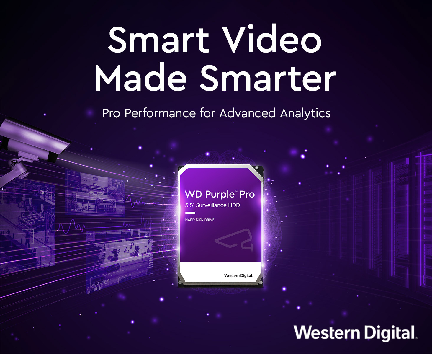 Western Digital’s exclusive All Frame AI technology WD WD141PURP Purple Pro 14TB 3.5 inch SATA Hard Drive