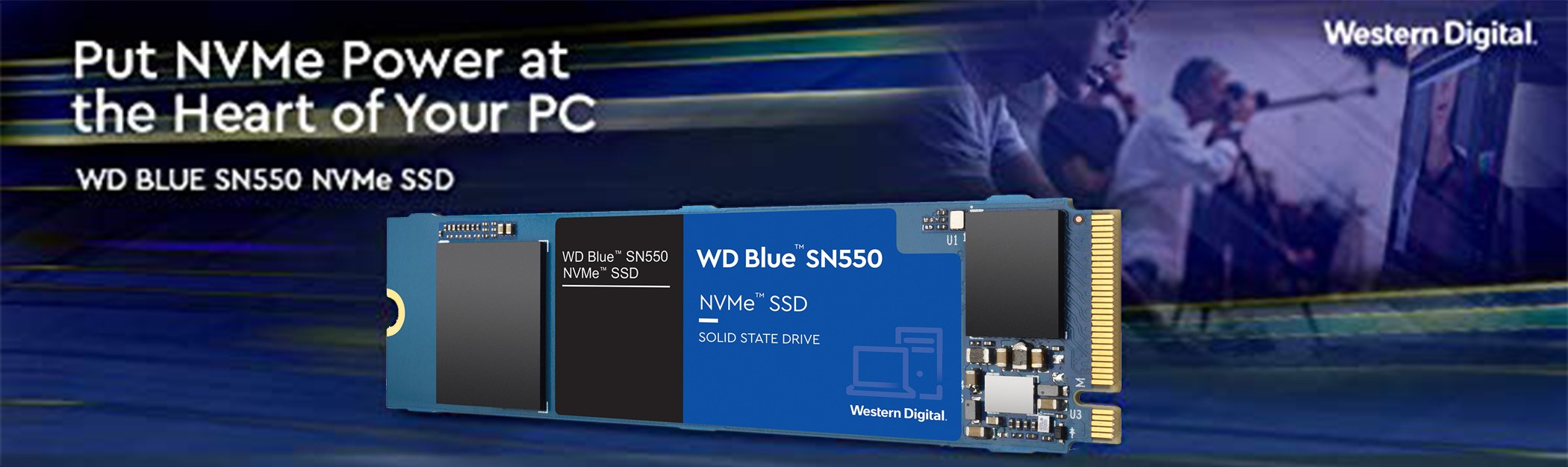 Ổ cứng SSD Western Digital Blue SN550 PCIe Gen3 x4 NVMe M.2 1TB WDS100T2B0C  | Memoryzone - Professional in memory