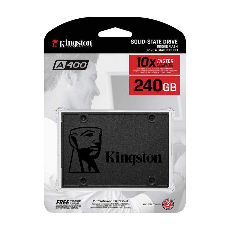 SSD Kingston A400 2.5-Inch SATA III 240GB SA400S37/240G | MemoryZone - Professional in memory