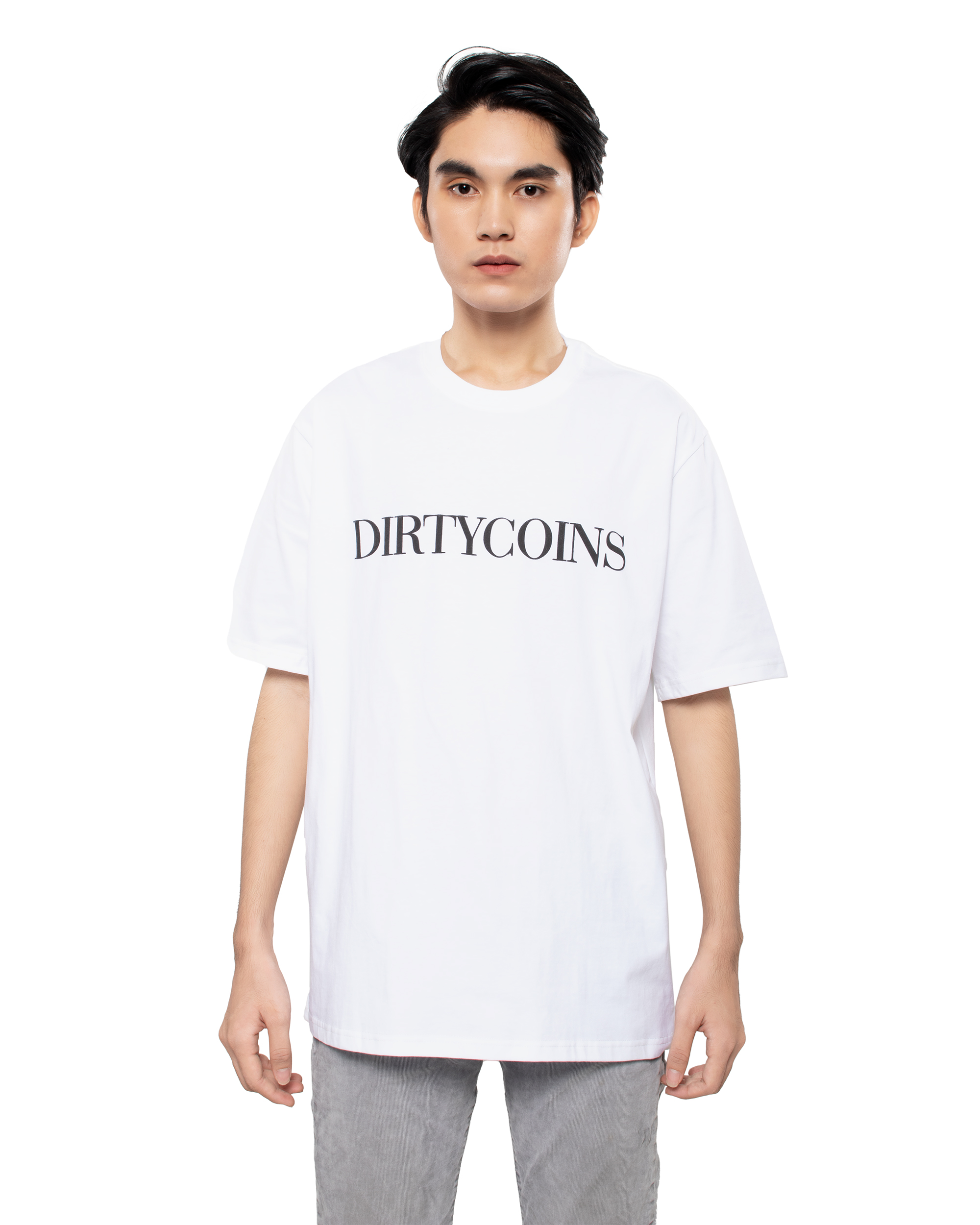 DirtyCoins Serif T-Shirt - White