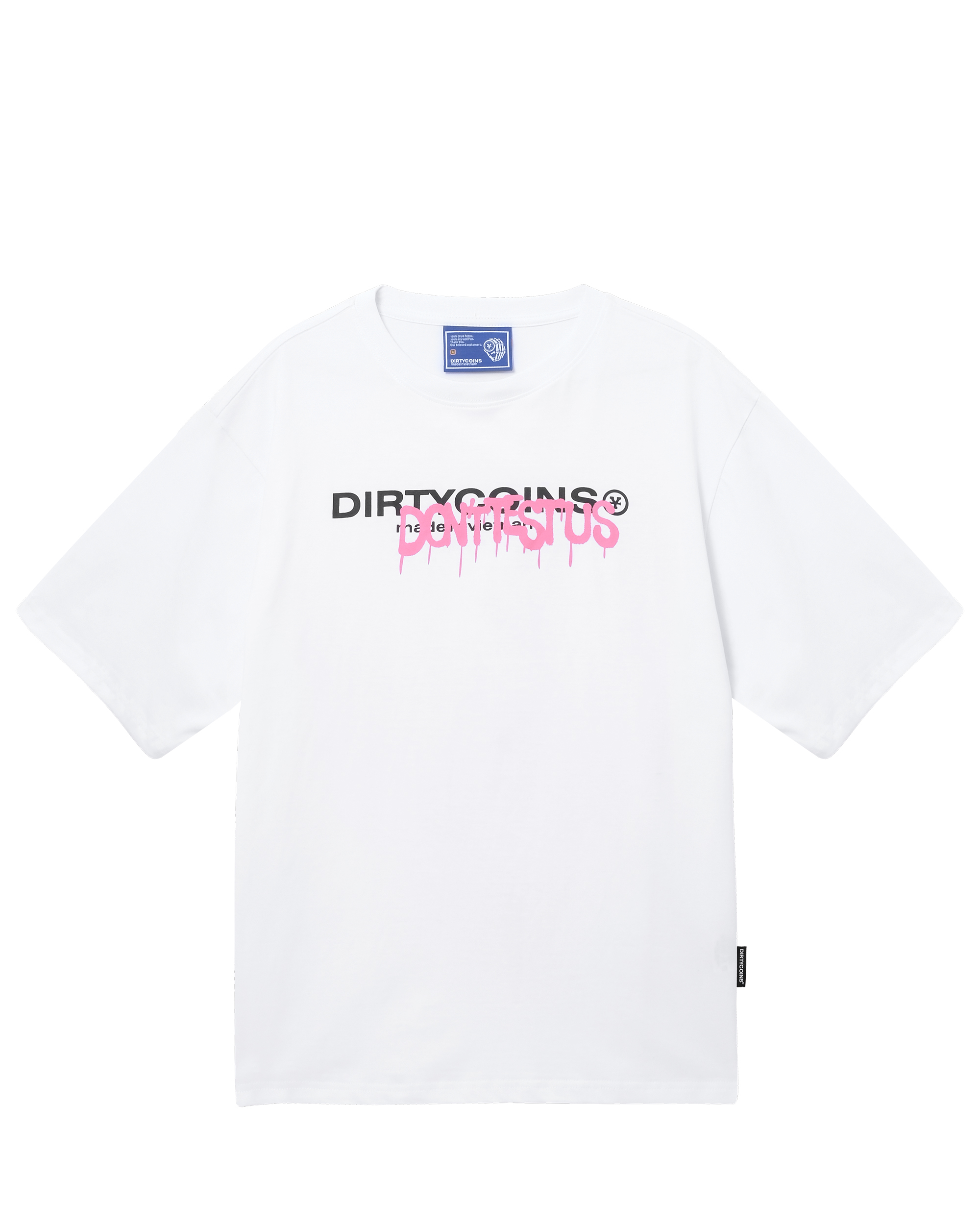 DirtyCoins Spray Logo T-Shirt - White