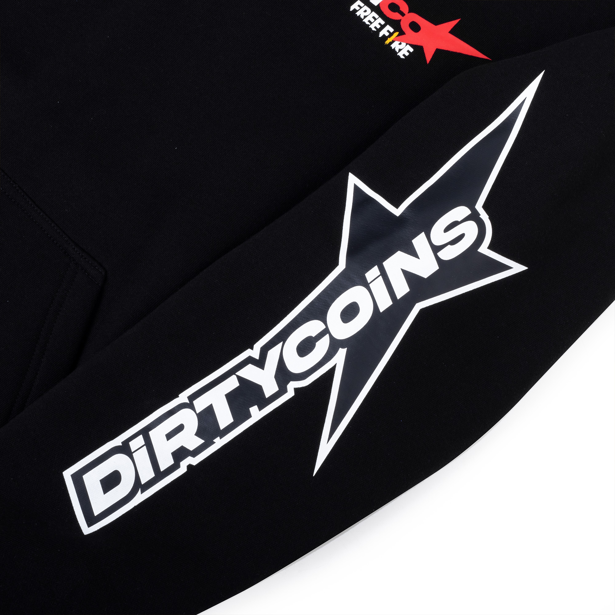 DirtyCoins Star Logo Hoodie  - Black