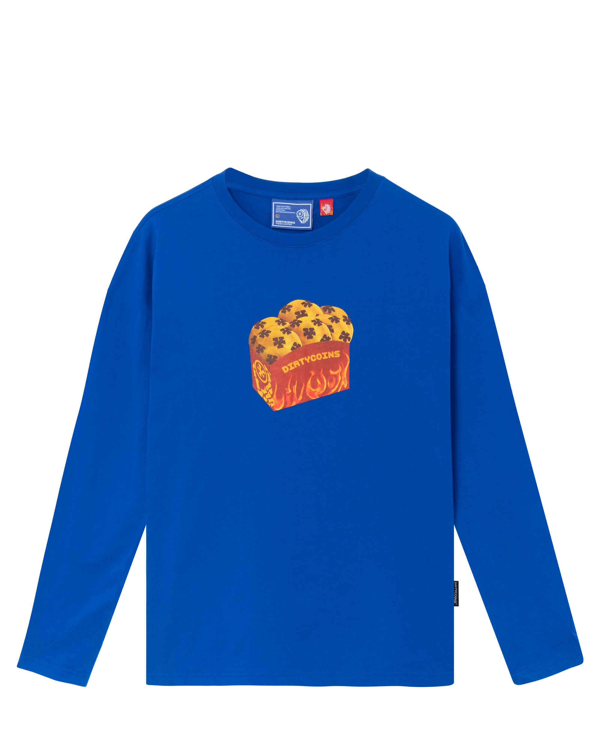 DirtyCoins x LilWuyn Shaker Cookie L/S T-Shirt - Blue