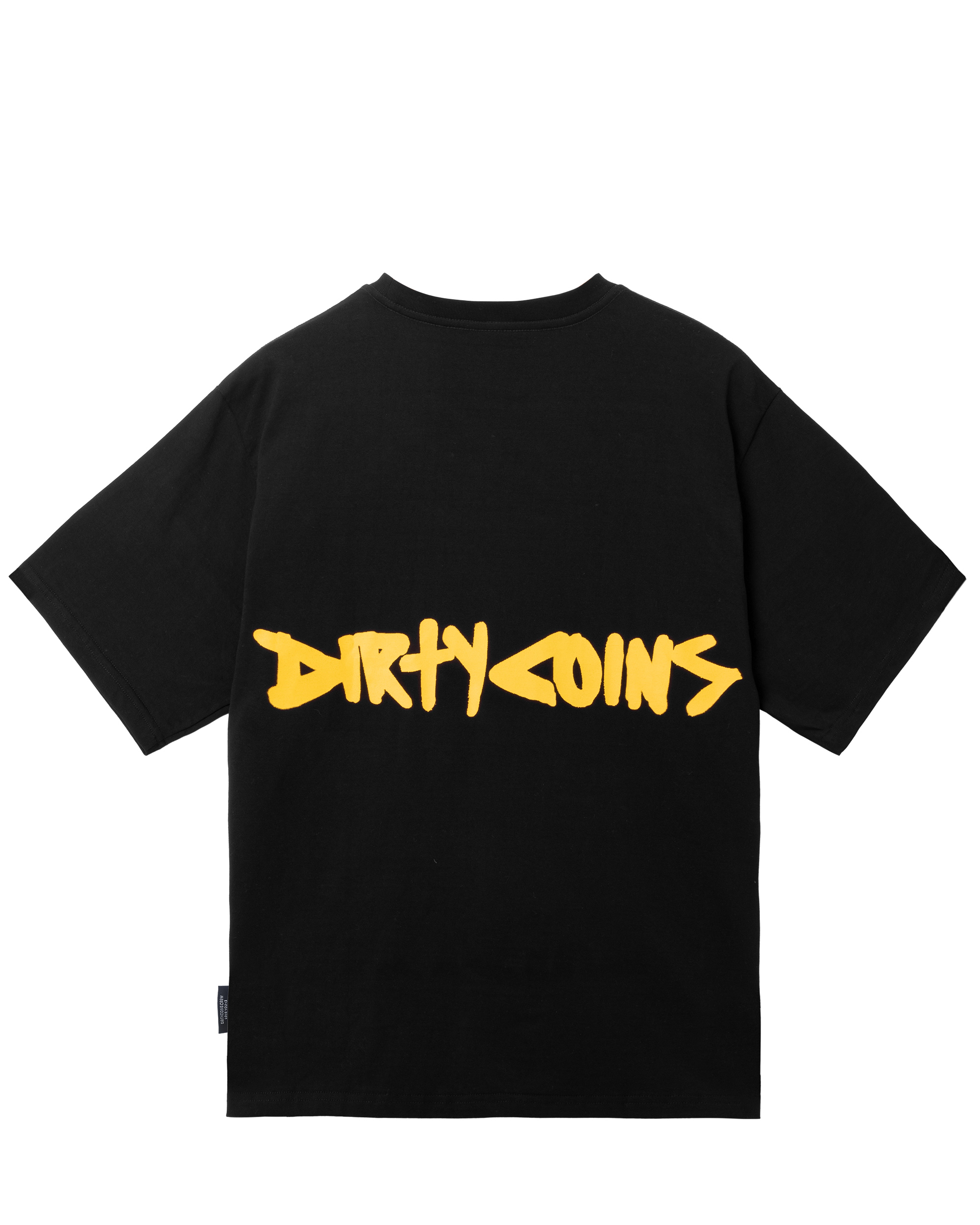 DirtyCoins Mascot Print T-shirt - Black