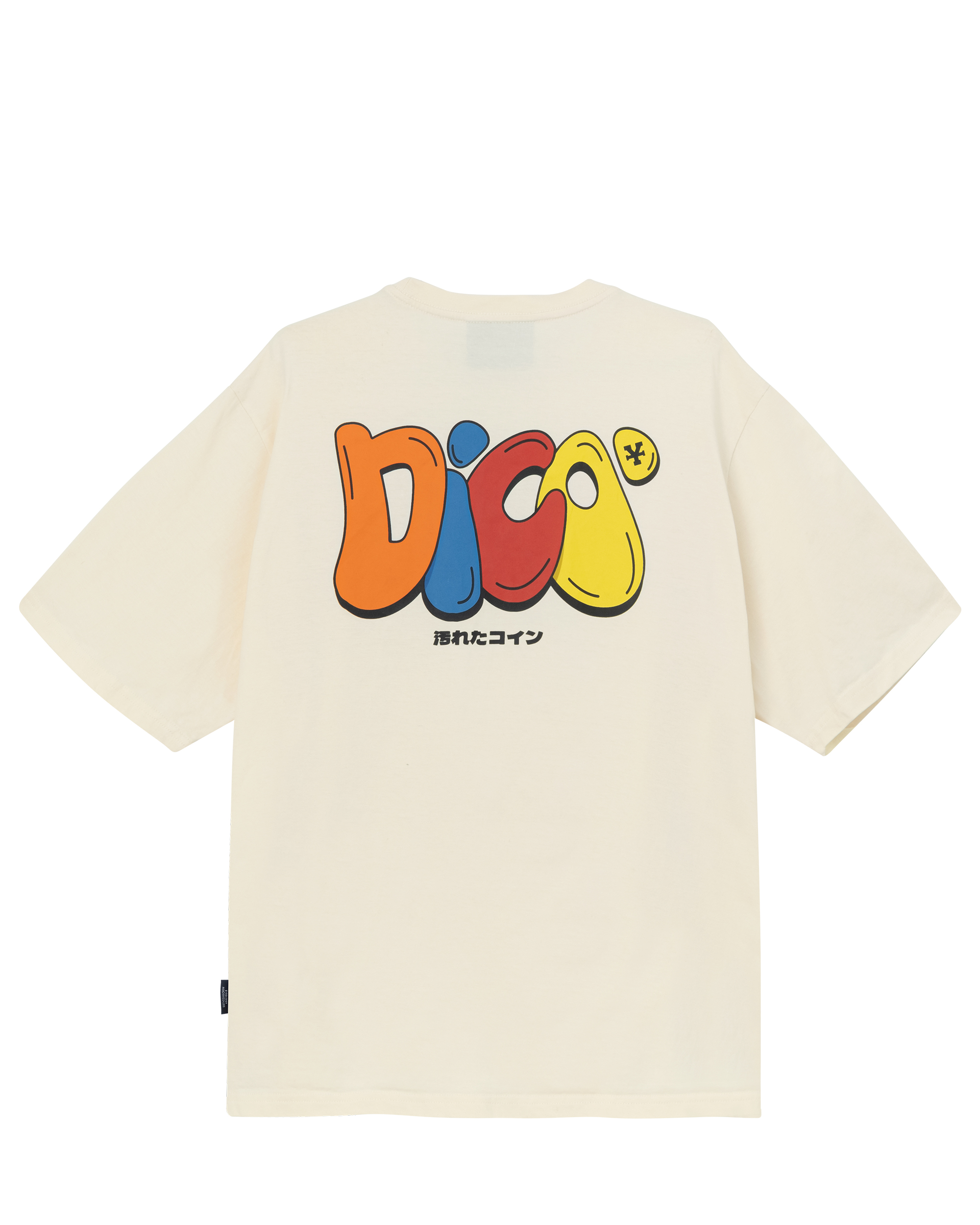 Dico Multicolor Typo T-shirt - Cream