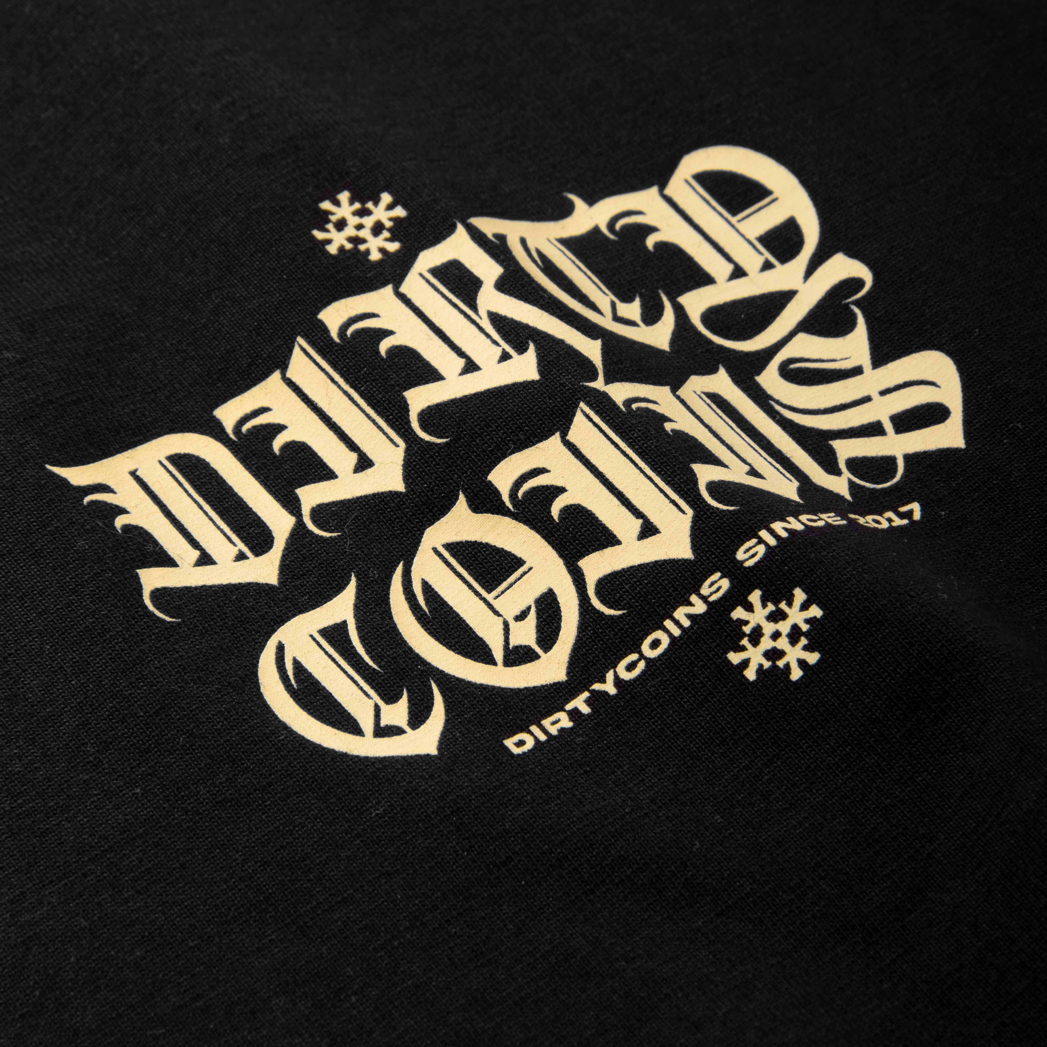 DirtyCoins Gothic Circle Warp T-shirt - Black