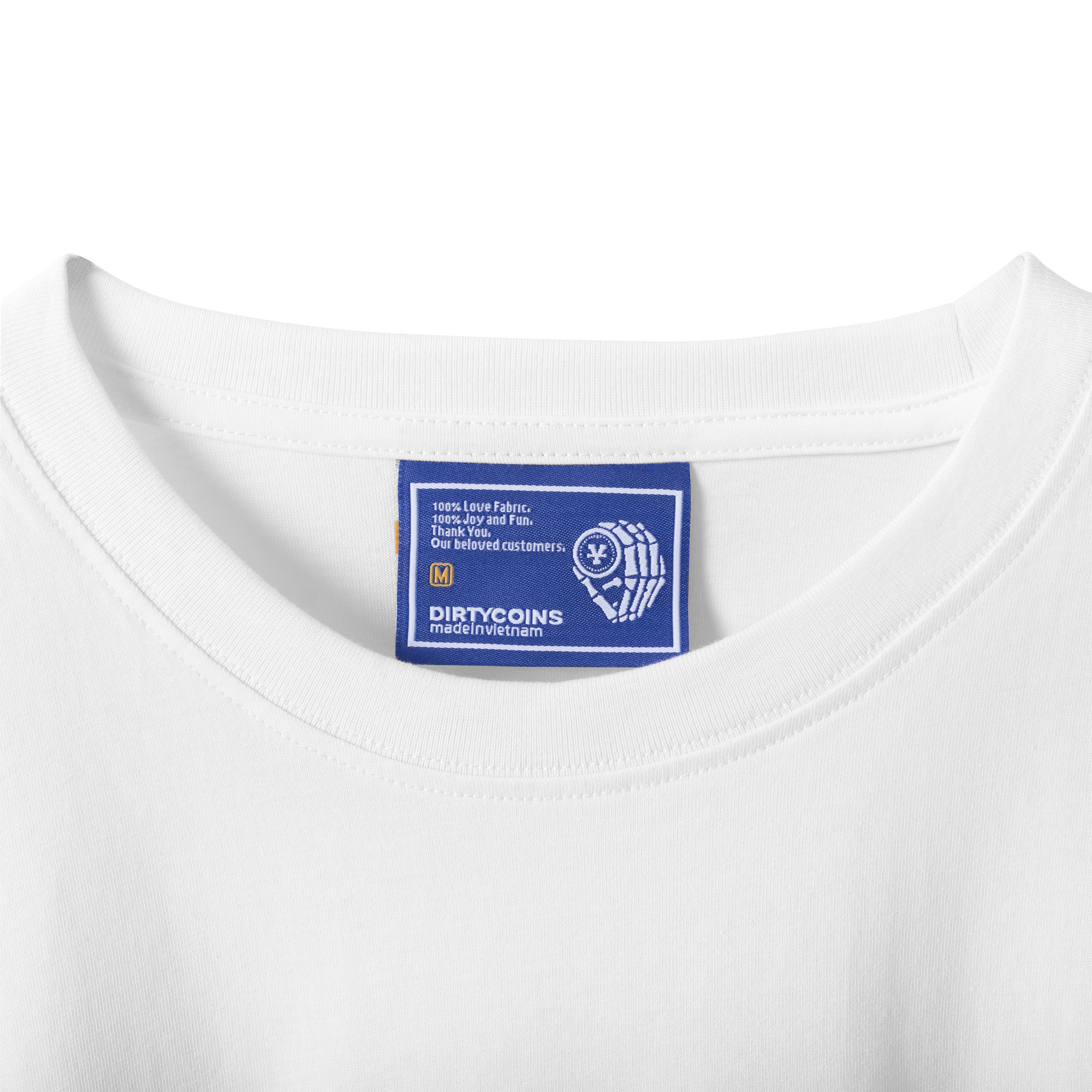 DirtyCoins Wavy Logo T-Shirt - White