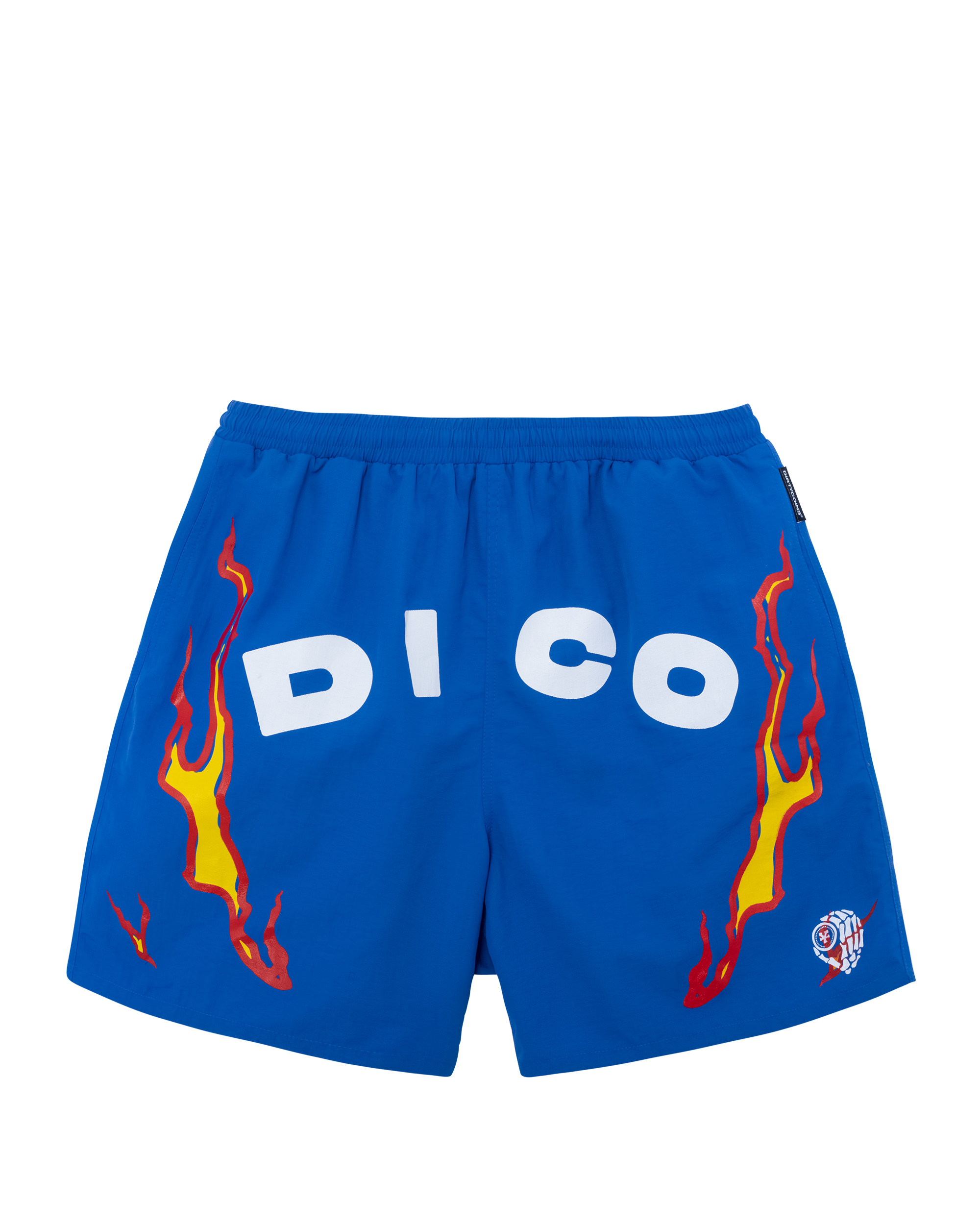DirtyCoins x LilWuyn Flame Shorts - Blue