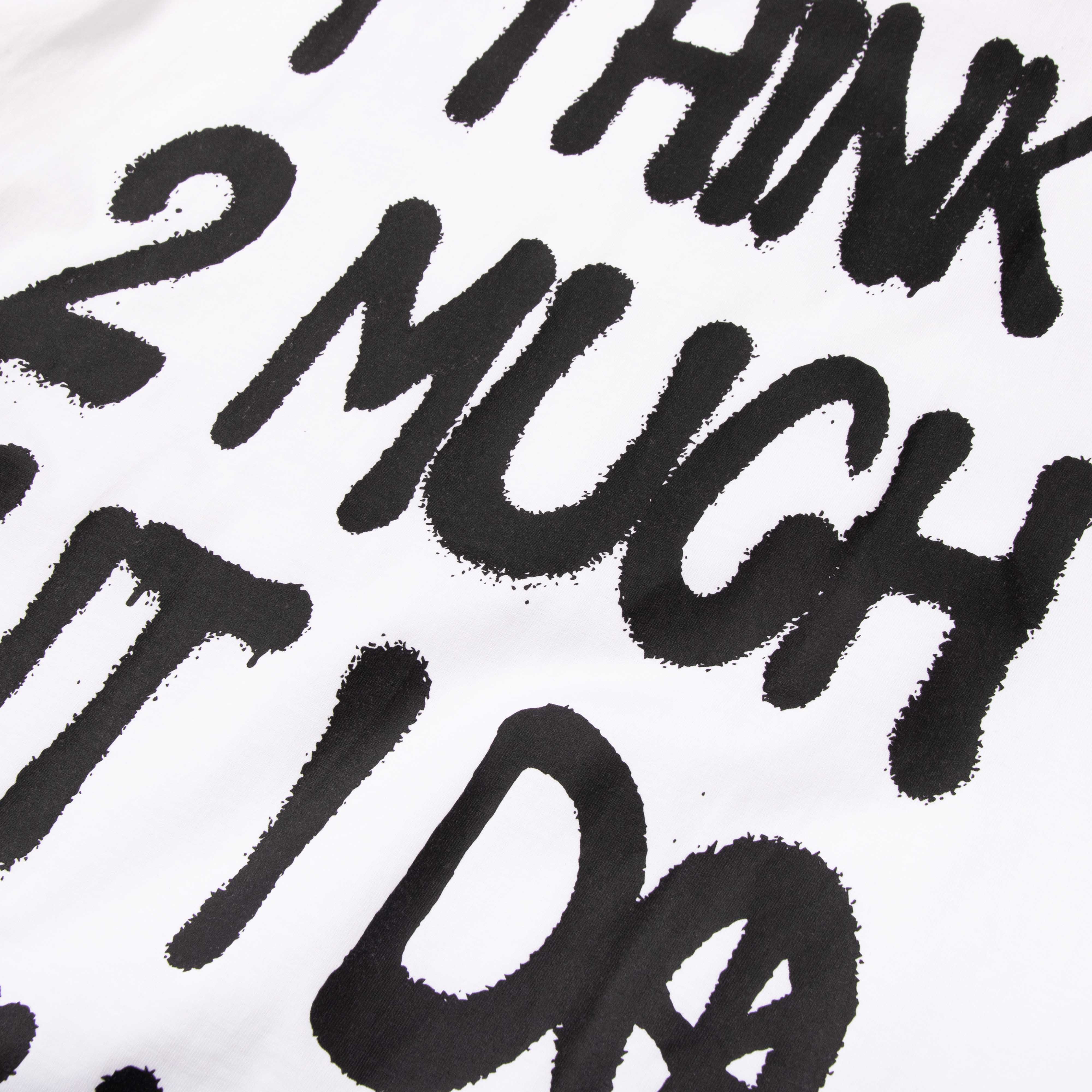 DirtyCoins IThink2Much T-shirt - White