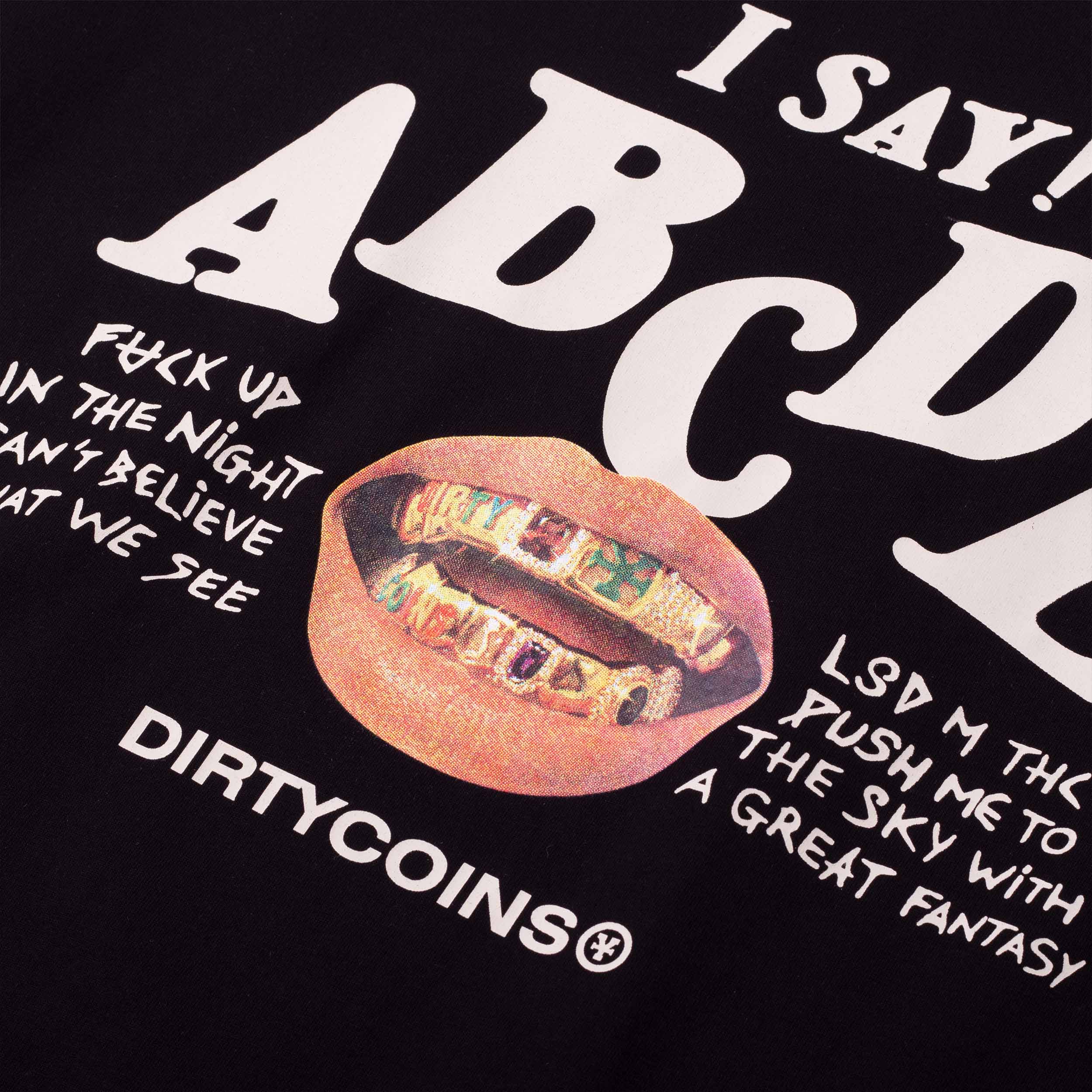 DirtyCoins x LilWuyn ABCDE T-Shirt - Black