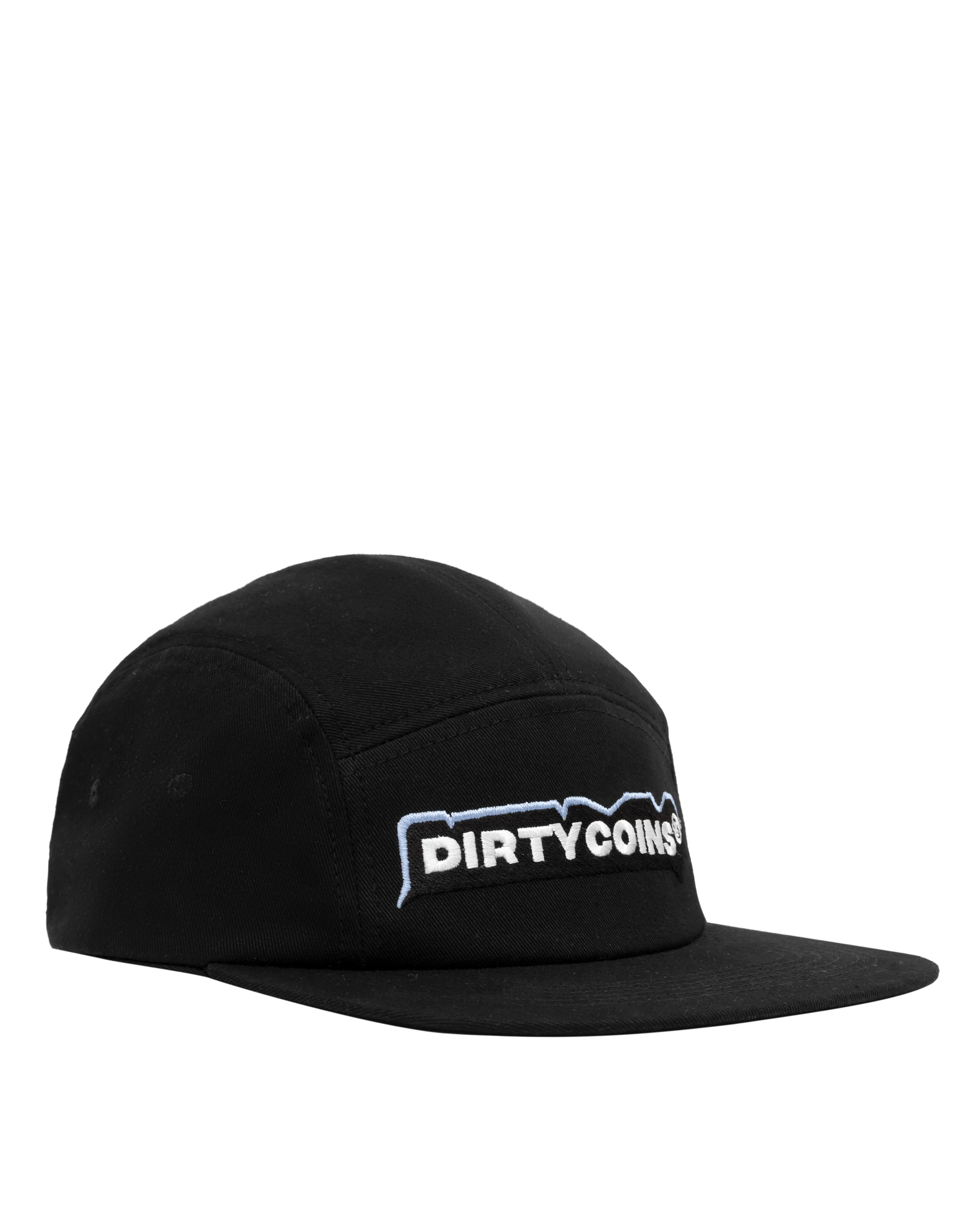 DirtyCoins 5 Panels Cap - Black